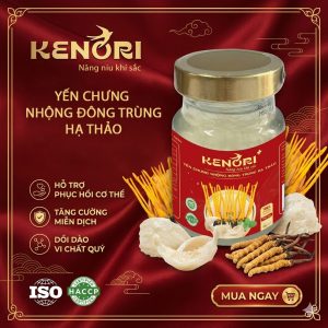 Yến chưng nhộng đông trùng hạ thảo