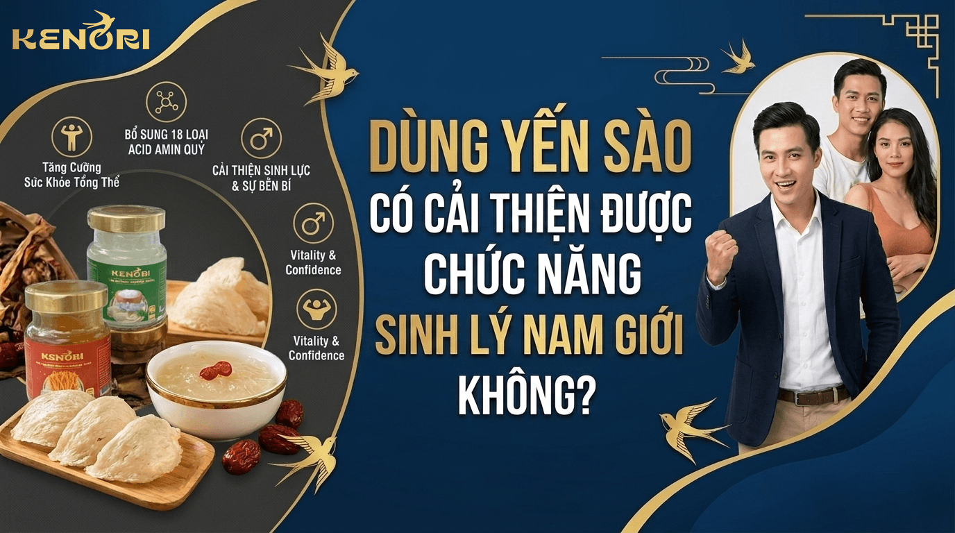 DÙNG YẾN SÀO CÓ CẢI THIỆN ĐƯỢC CHỨC NĂNG SINH LÝ NAM GIỚI KHÔNG?